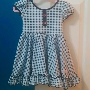 Sweethoney 3T Blue Gingham Dress